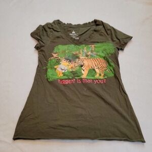 DISNEY Juniors Sz XL Winnie the Pooh Graphic T Shirt Tigger Lightweight Raglan